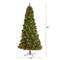 9ft. Pre-Lit Norway Mixed Pine Artificial Christmas Tree, Clear LED Lights